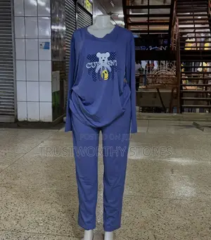 Blue Unisex Sleepwear - Cotton