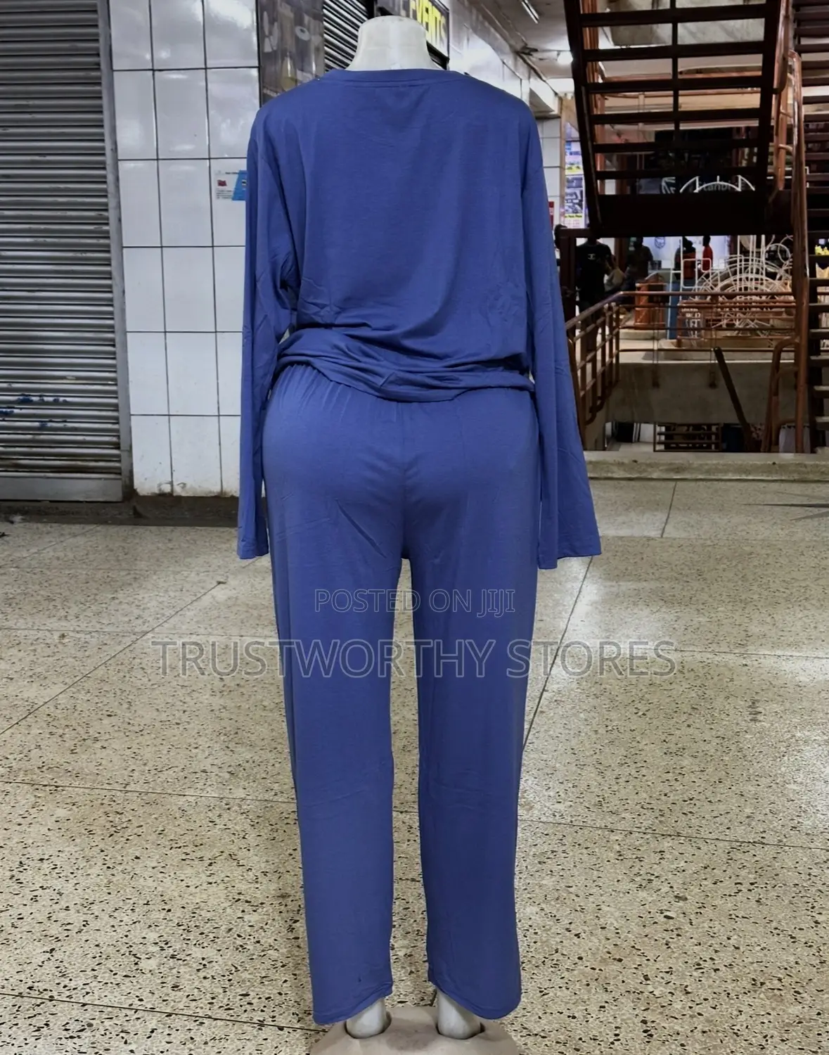 Blue Unisex Sleepwear - Cotton