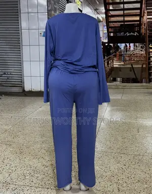 Blue Unisex Sleepwear - Cotton
