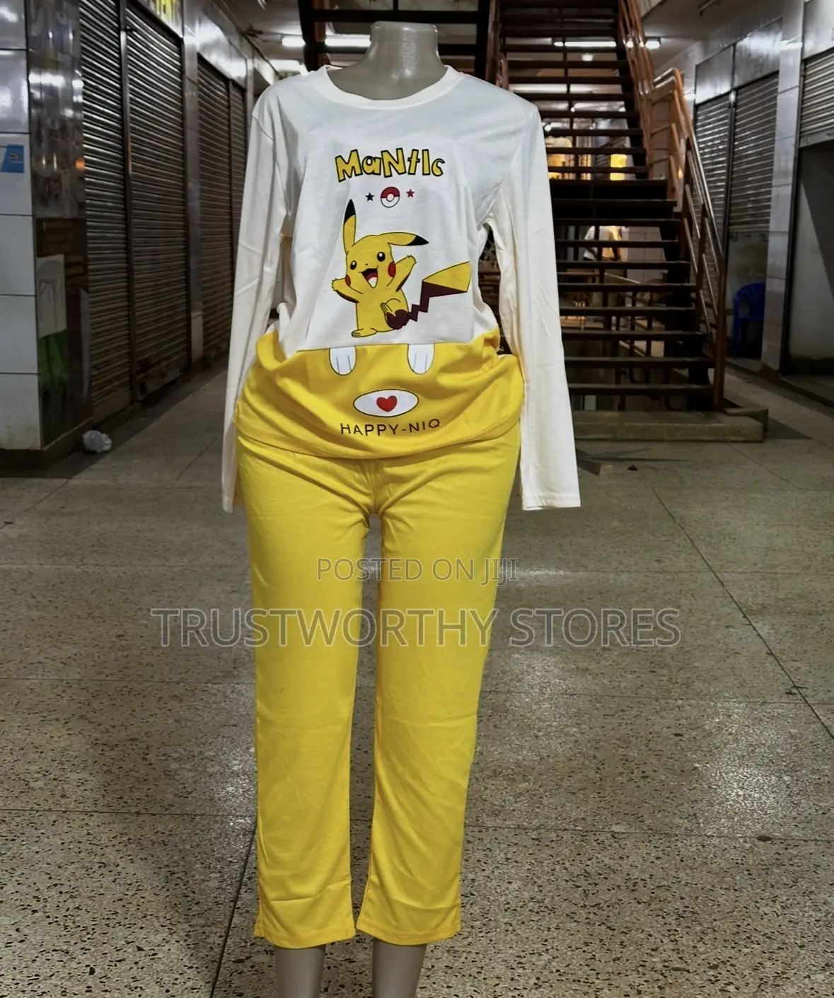 Yellow Long Sleeved Sleepwear - 12years and Above