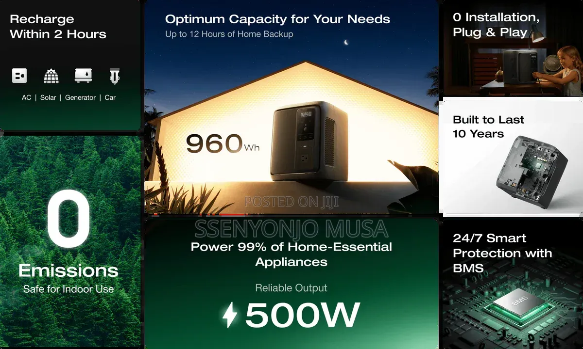 Ecoflow Delta 3 1000 Air Portable Power Station 960wh (10ms Ups)