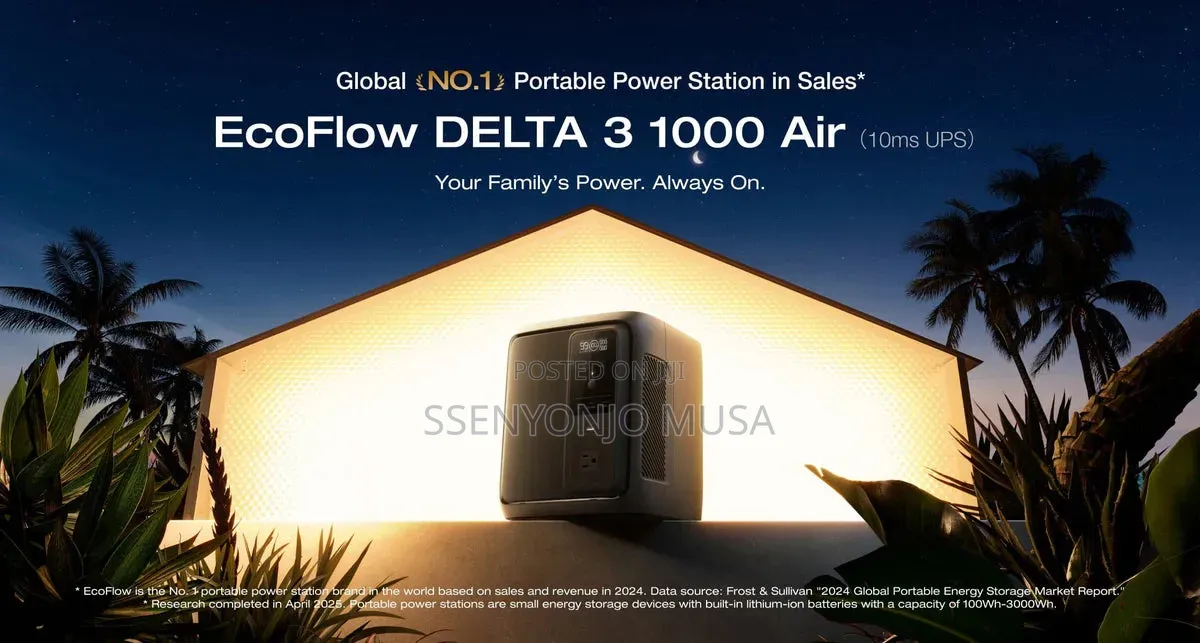 Ecoflow Delta 3 1000 Air Portable Power Station 960wh (10ms Ups)