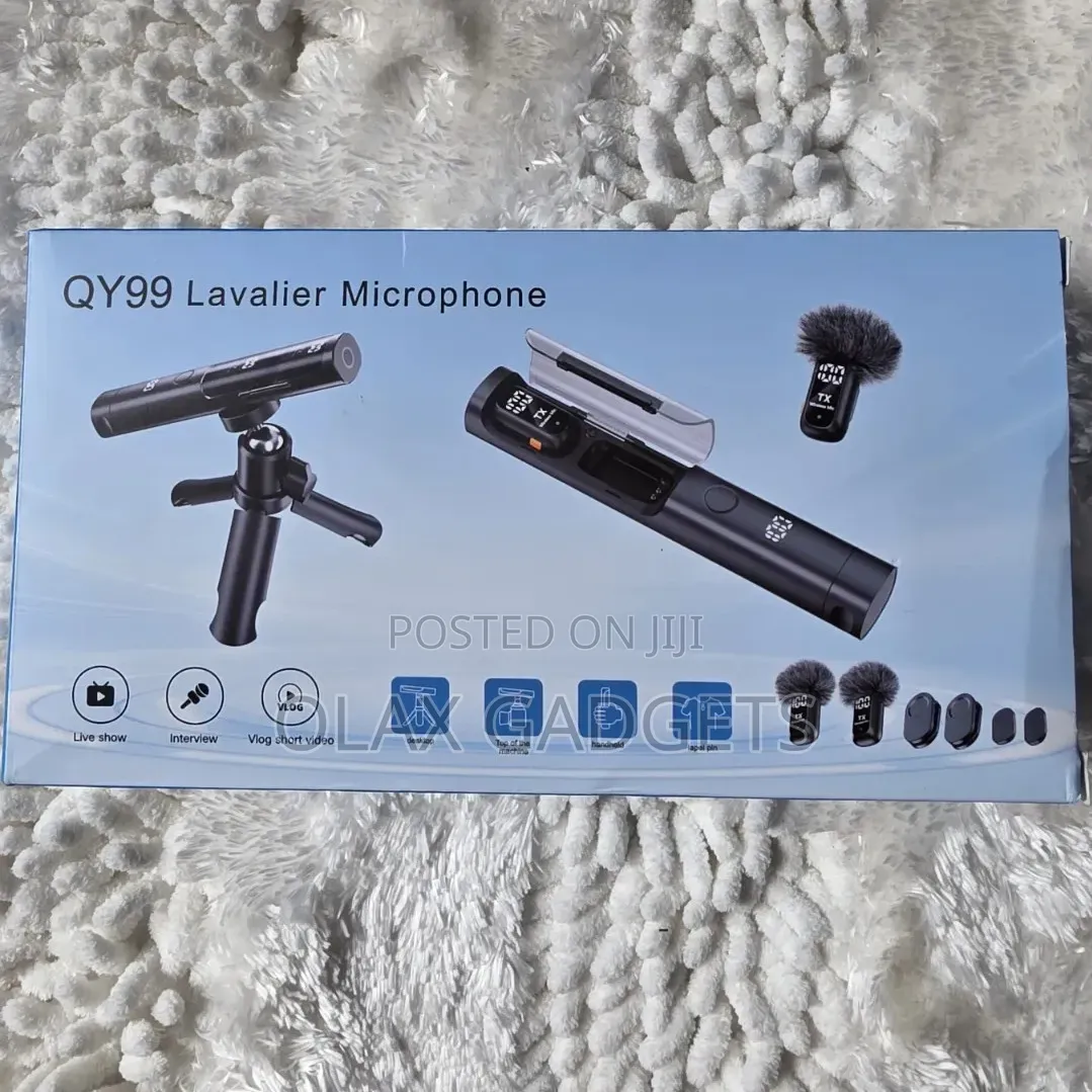 Qy99 Lavalier Microphone Stick Design With Tripod Anc Clip-on Magnetic