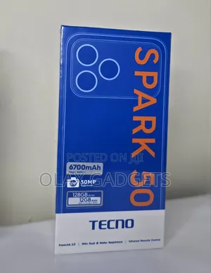 New Tecno Spark 50 128 GB Black