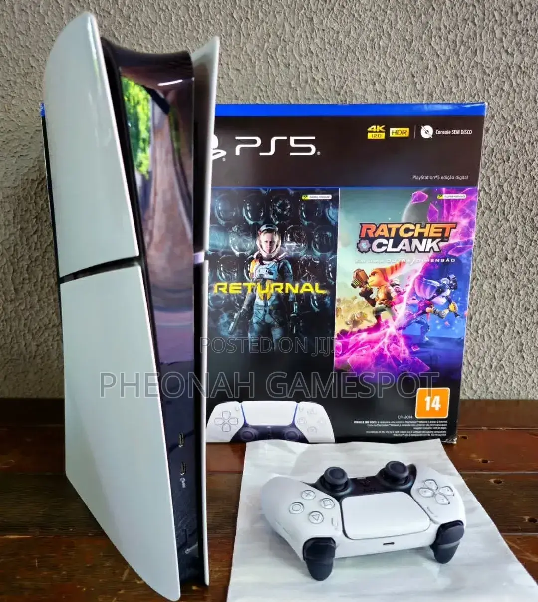 Brand New Playstation 5 Slim Digital: No Disc Drive Means More Beauty.