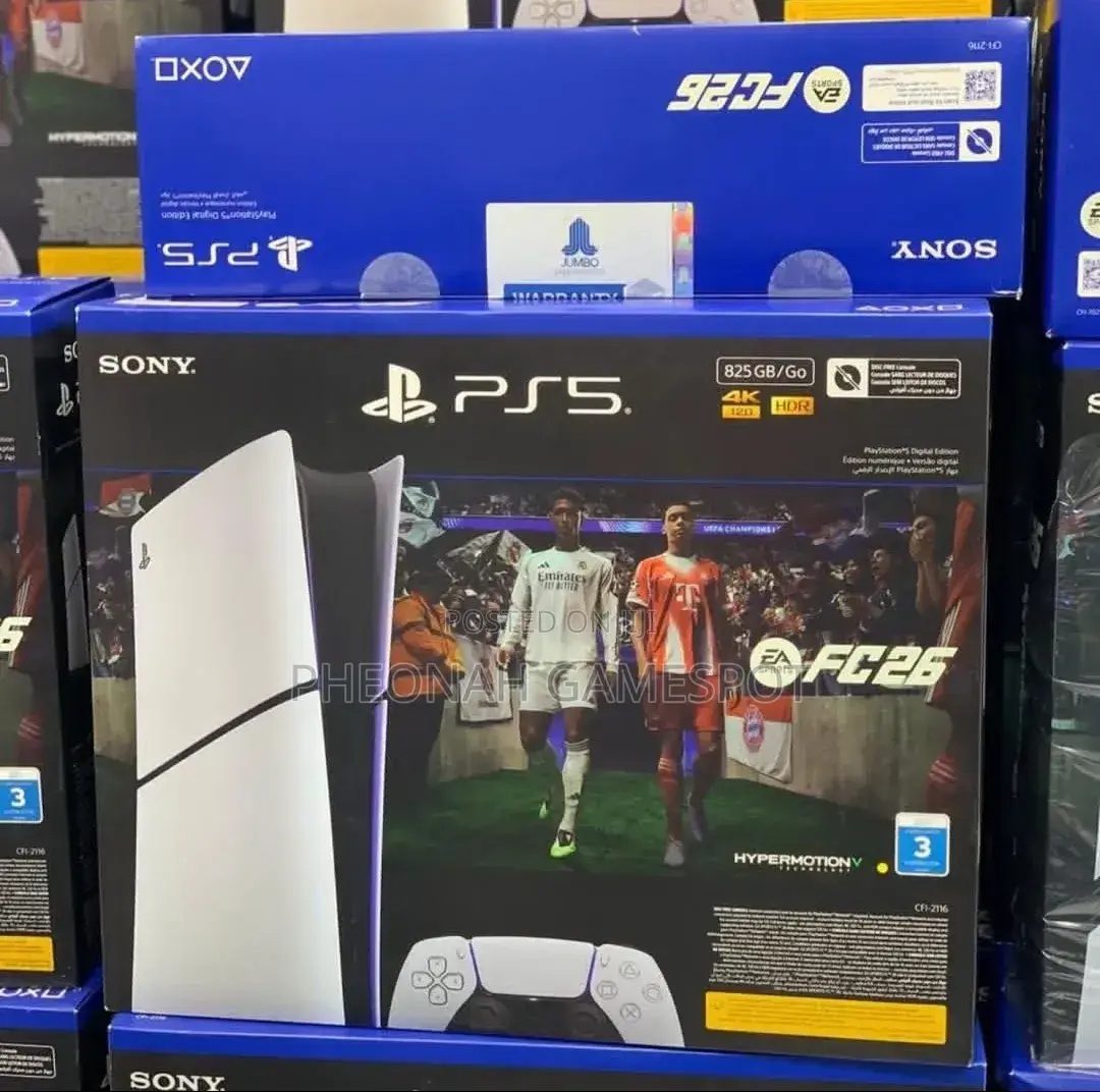 Brand New Playstation 5 Slim Digital: No Disc Drive, Just Pure Joy!