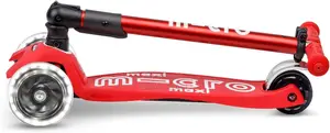 Deluxe Foldable Led Red | Scooter for Kids | Kids Scooter