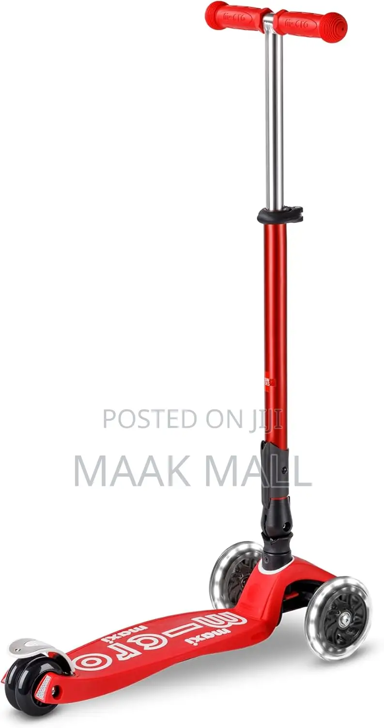 Deluxe Foldable Led Red | Scooter for Kids | Kids Scooter