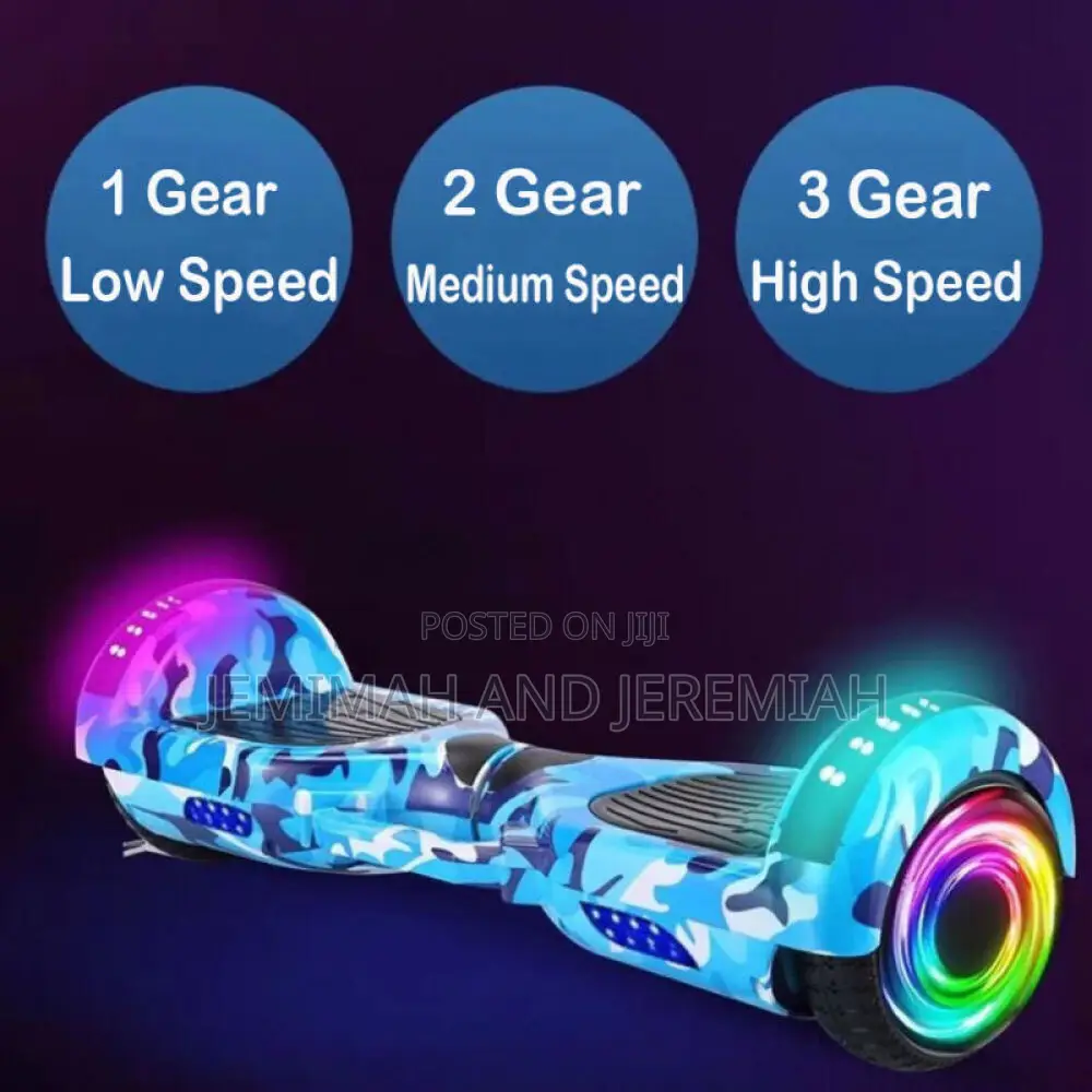 Electric Hoverboard With Self-Balancing Bluetooth Speaker Scooter