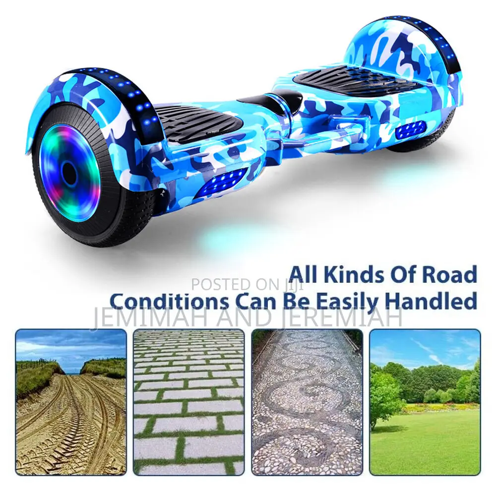 Electric Hoverboard With Self-Balancing Bluetooth Speaker Scooter