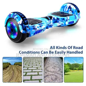 Electric Hoverboard With Self-Balancing Bluetooth Speaker Scooter