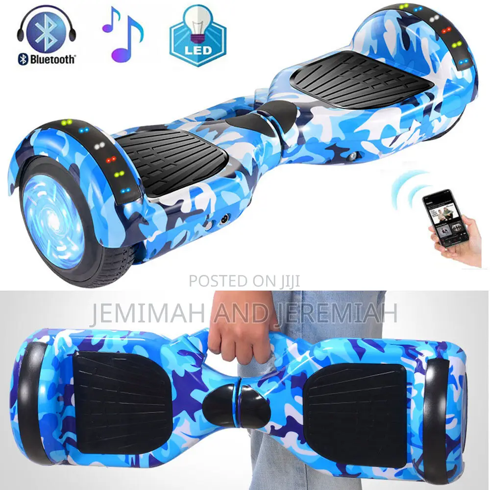 Electric Hoverboard With Self-Balancing Bluetooth Speaker Scooter