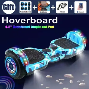 Electric Hoverboard With Self-Balancing Bluetooth Speaker Scooter
