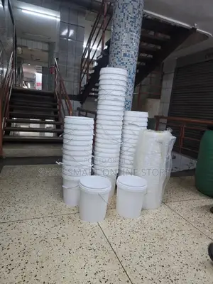 Empty Paint Plastic Buckets Plastic Buckets