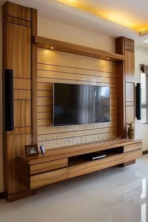 Wooden Panel Wall Unit Tv Stands From 2,500,000/- On Order Any Colour