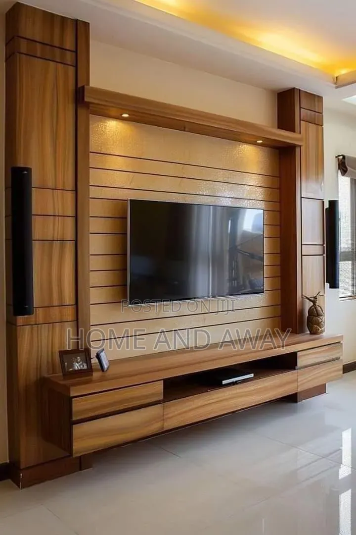 Wooden Panel Wall Unit Tv Stands From 2,500,000/- On Order Any Colour