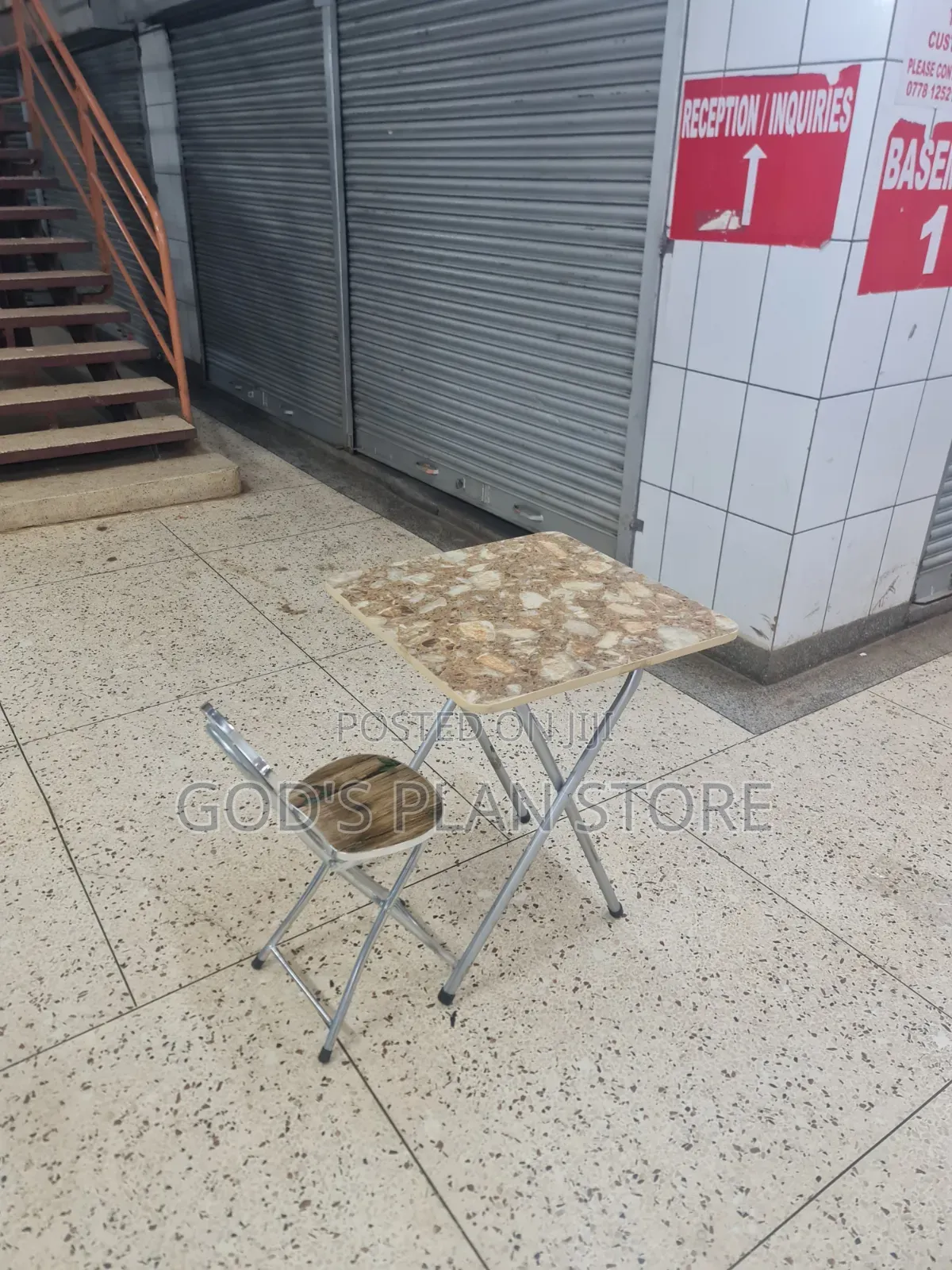 Wooden Foldable Reading Chair and Wooden Reading Table Folding