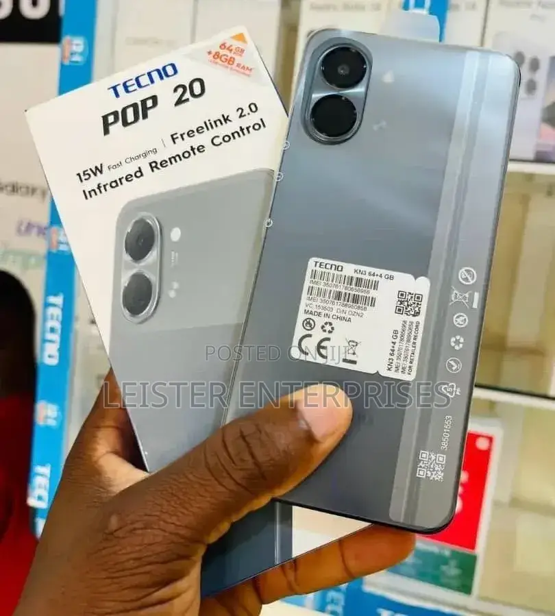 New Tecno Pop 20 128 GB Black
