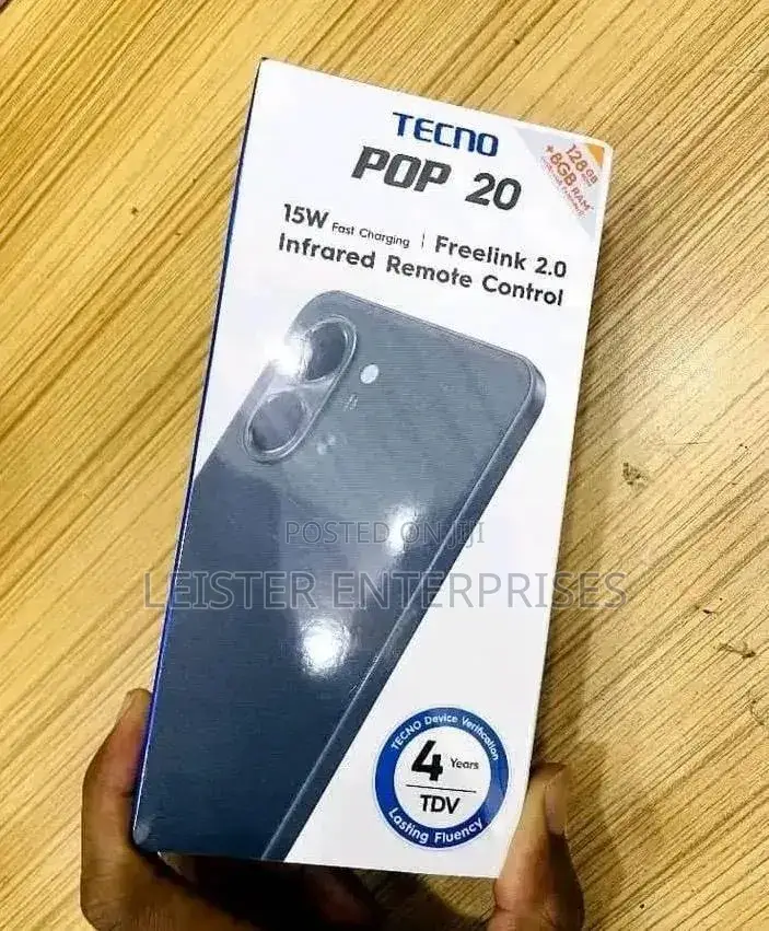 New Tecno Pop 20 128 GB Black