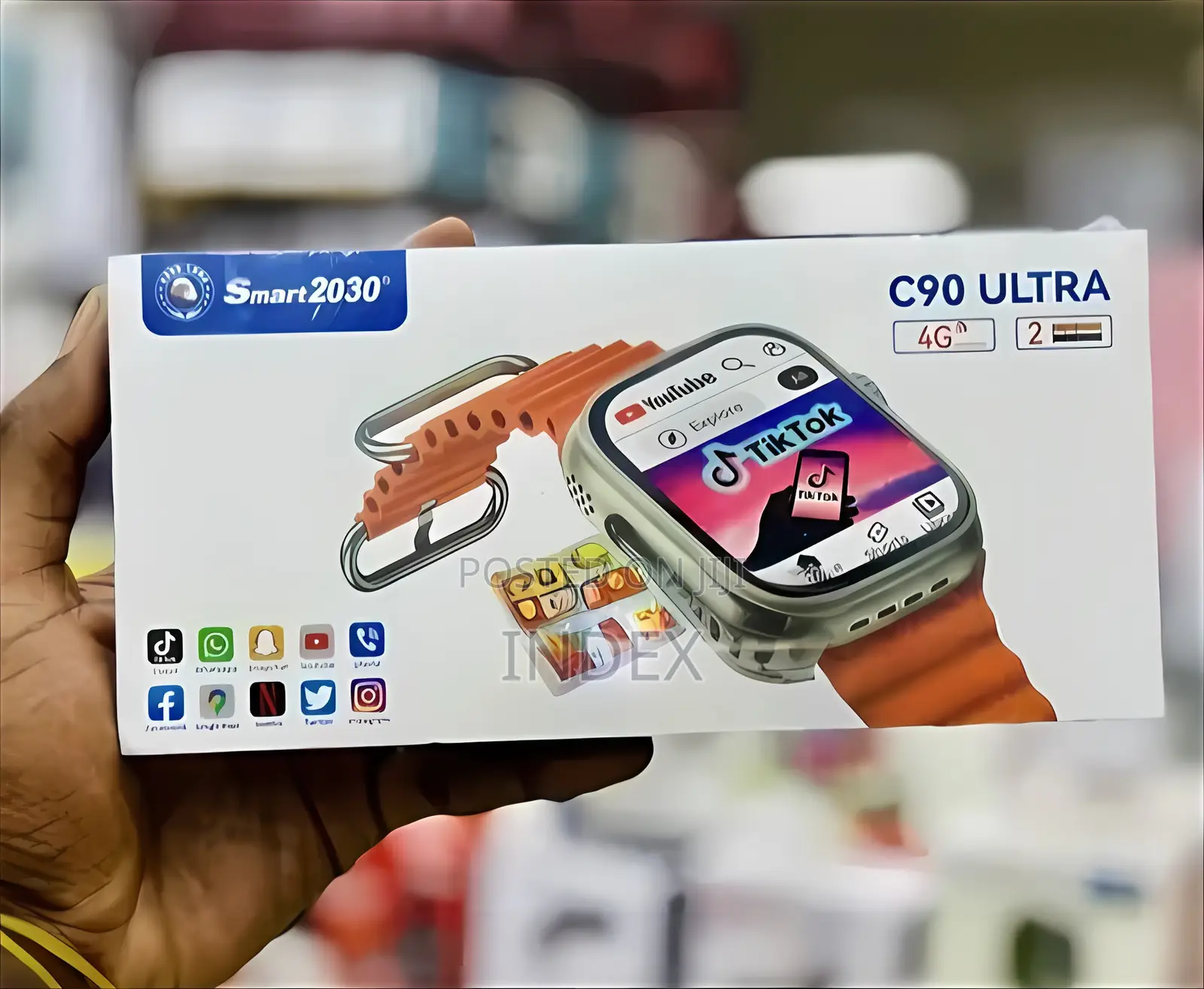 Smart 2030 C90 Ultra Smartwatch 64gb With 4g Simcard 2straps