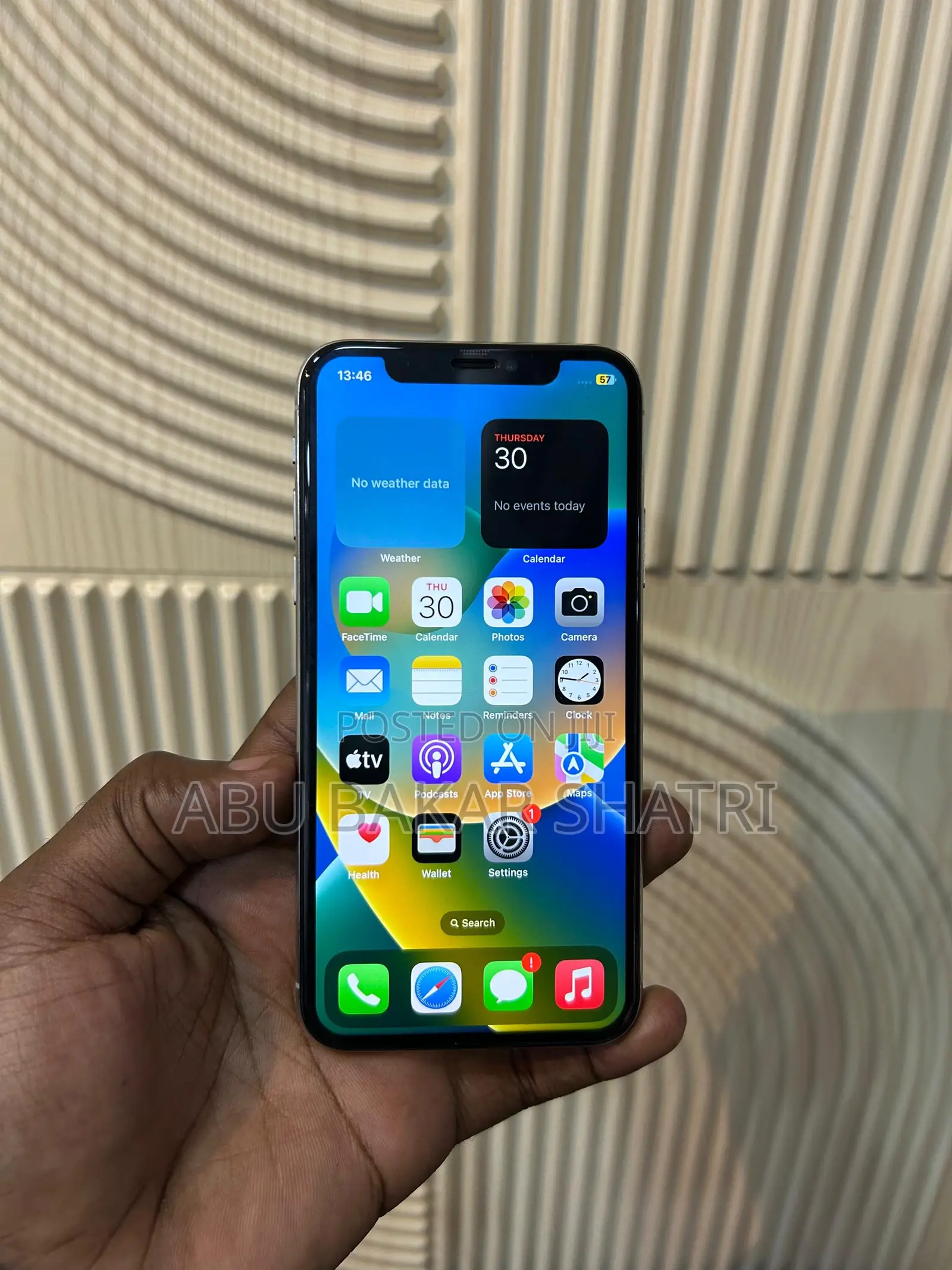 New Apple iPhone X 256 GB White