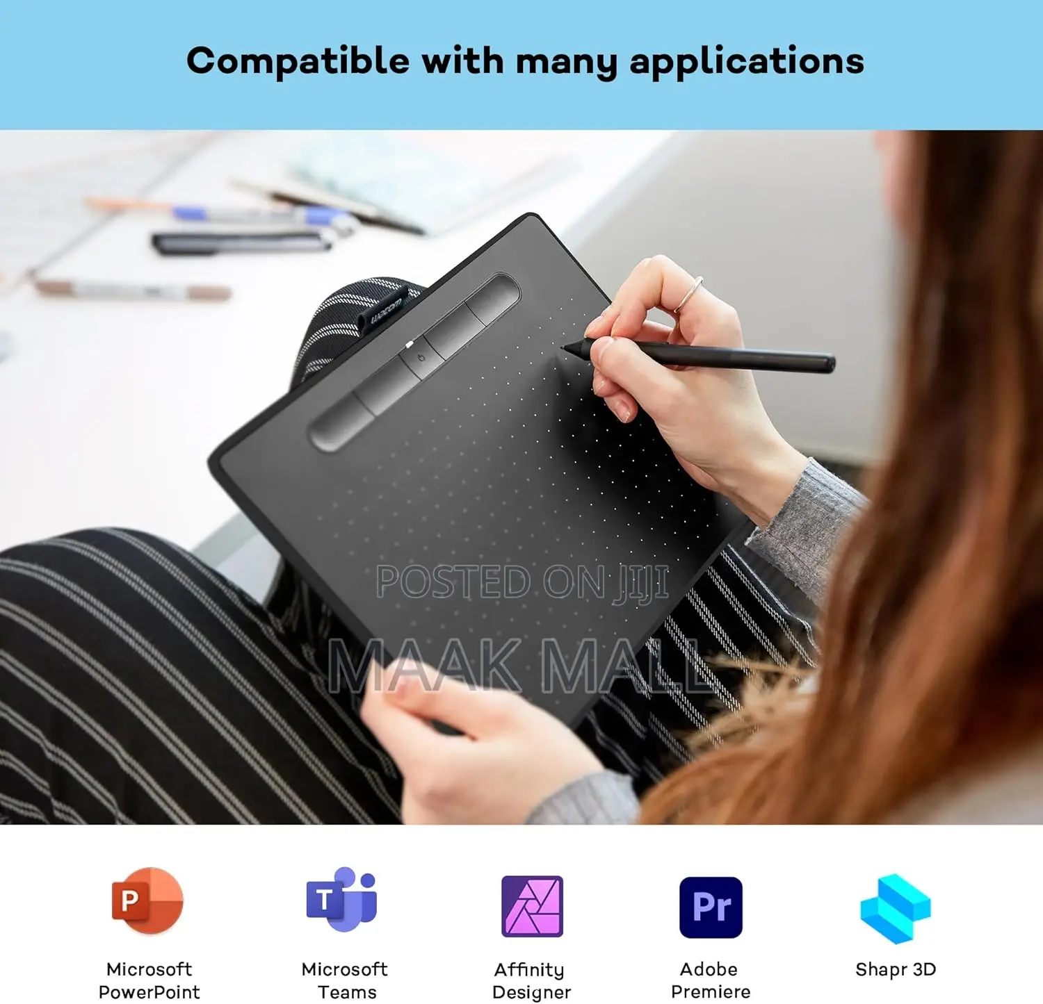 Drawing Tablet With Pen, Stylus Battery-free Pressure-sensitive