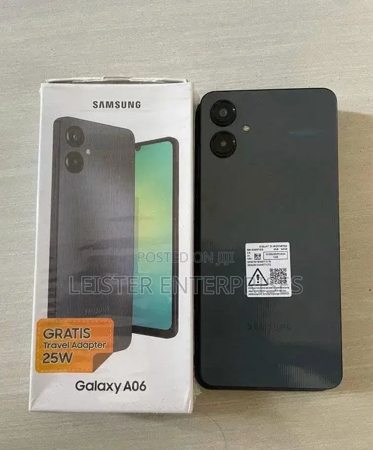 New Samsung Galaxy A06 128 GB Black