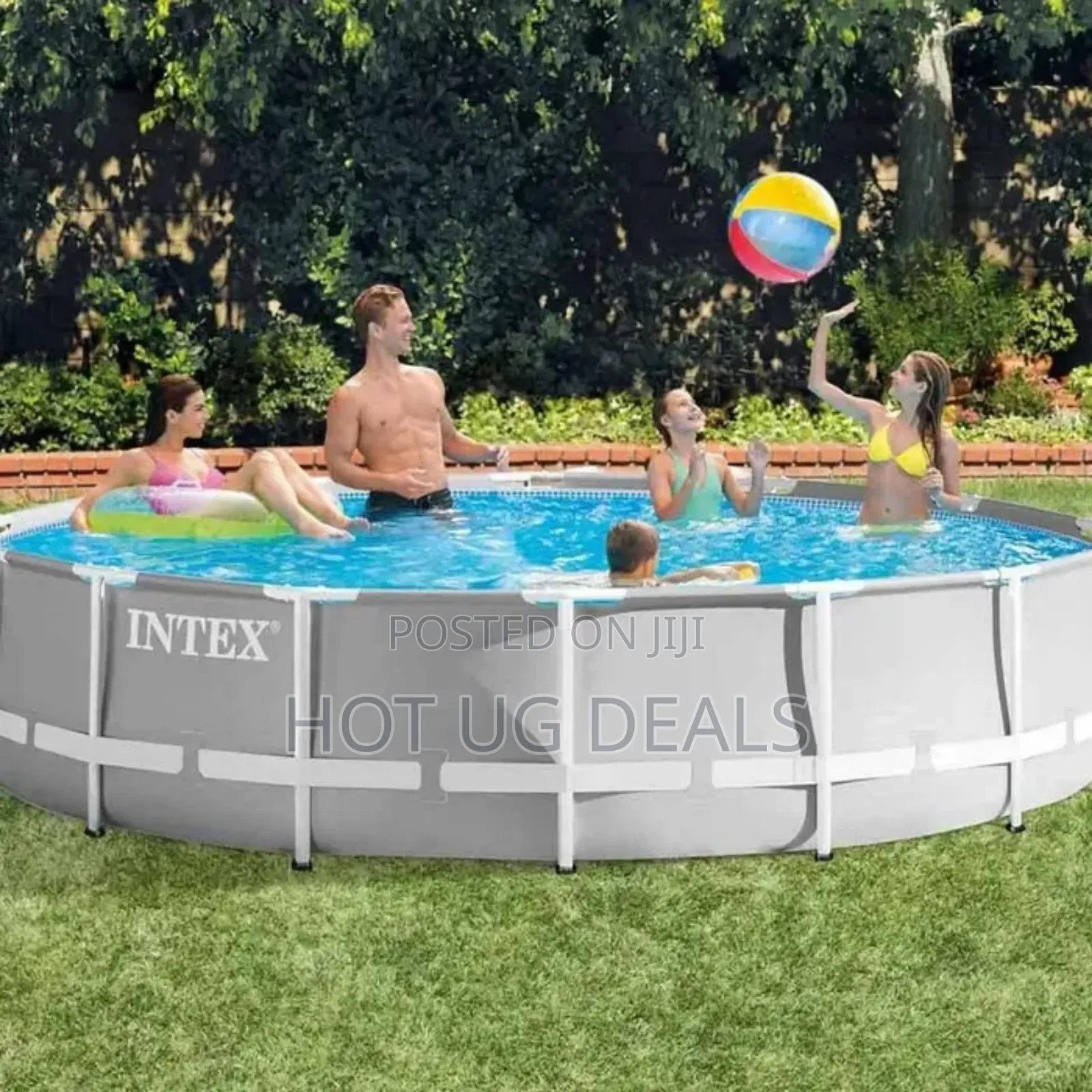 Intex Prism 305x76cm Metal Frame Swimming Pool - Blue