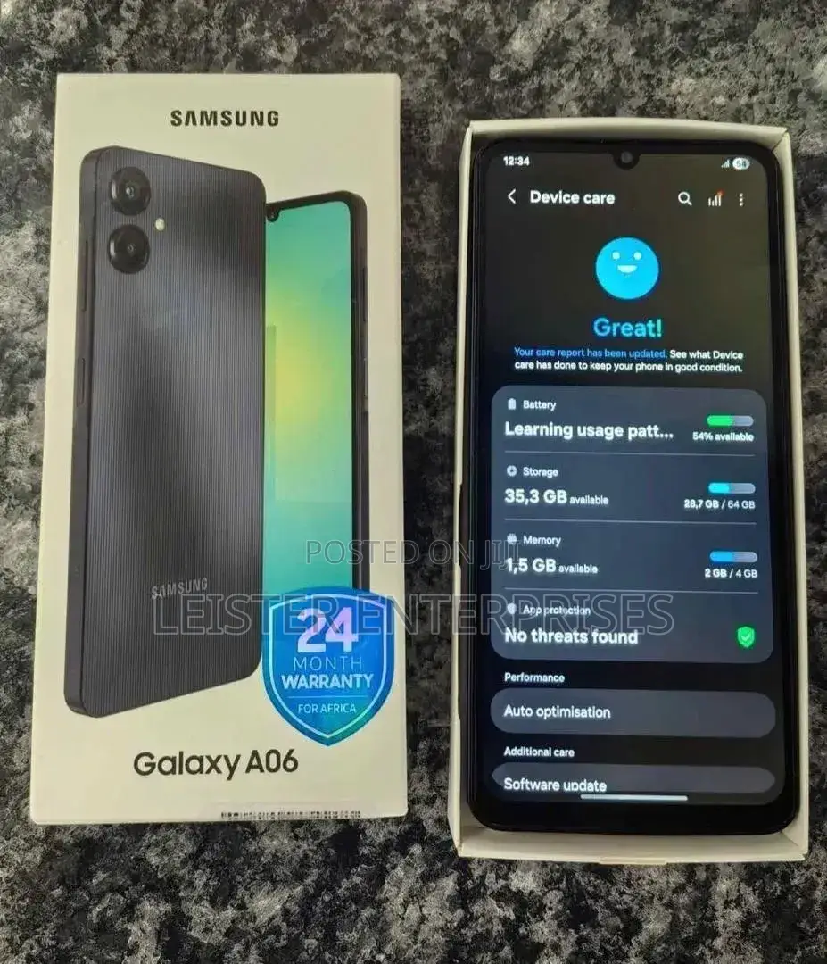 New Samsung Galaxy A06 128 GB Black