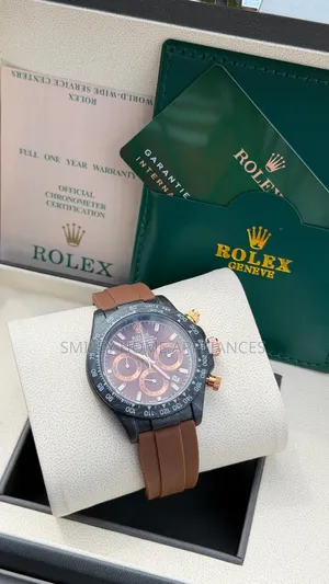 Authentic Men's Rolex Rubber Strapped Wrist Time Piece