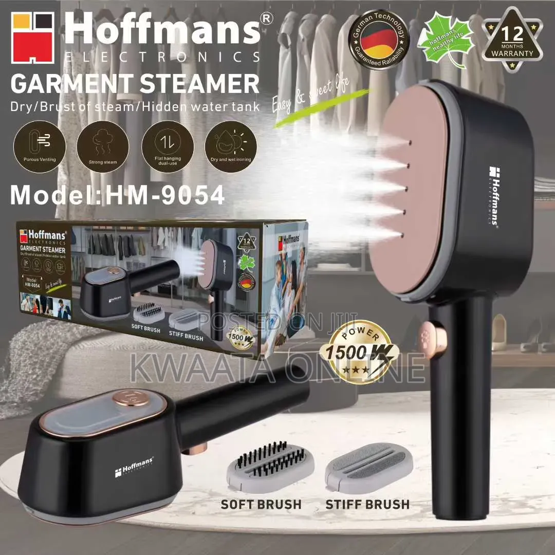 Hoffman Hm-9054 Hidden Tank Garment Steamer 1500w Handheld Fabric Iron