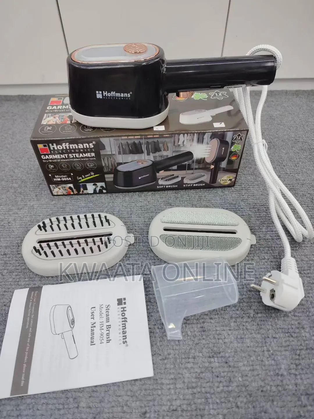 Hoffman Hm-9054 Hidden Tank Garment Steamer 1500w Handheld Fabric Iron
