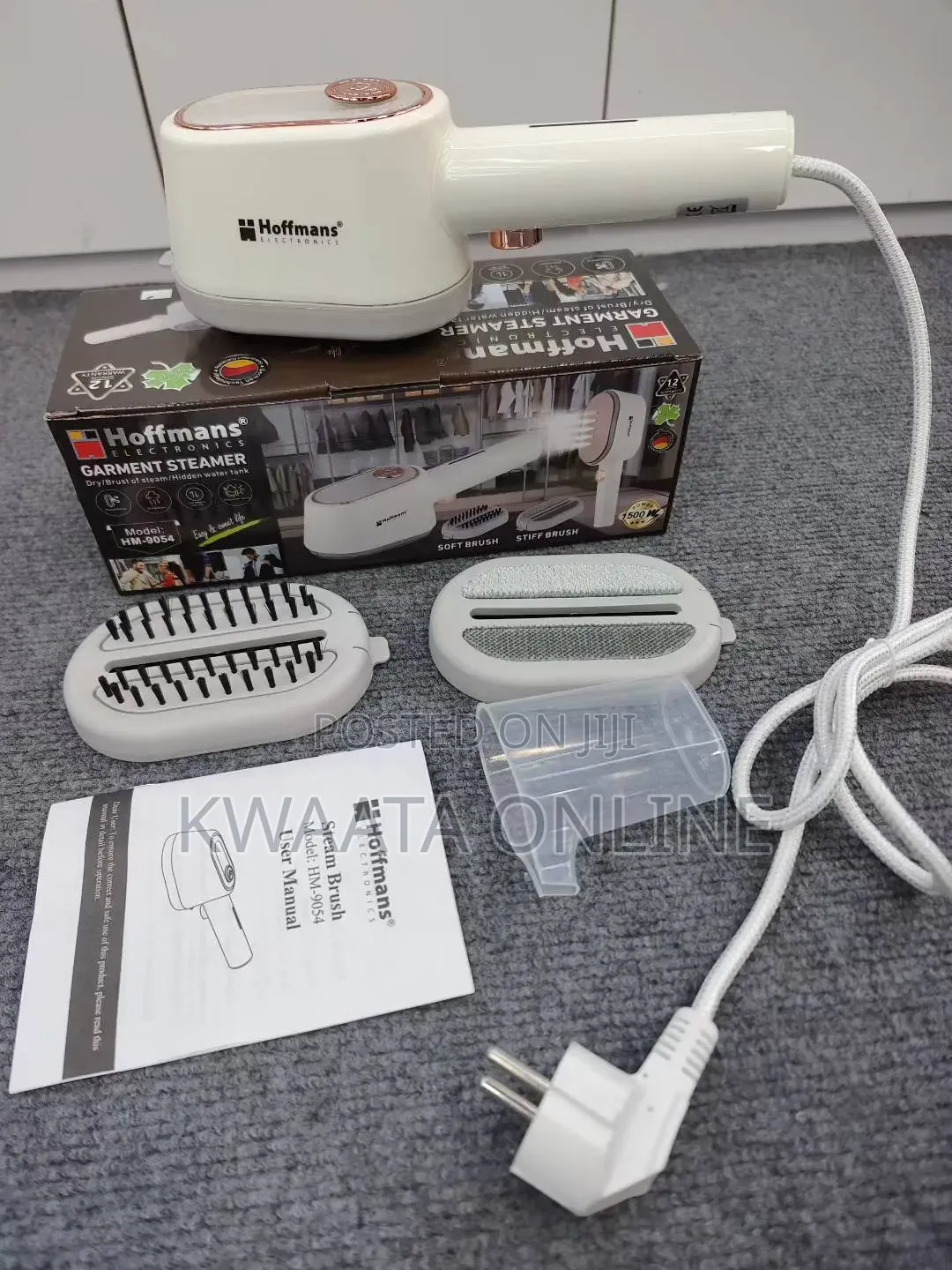 Hoffman Hm-9054 Hidden Tank Garment Steamer 1500w Handheld Fabric Iron