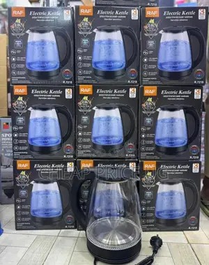 Raf Brand Glass Electric Kettle