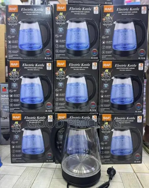 Raf Brand Glass Electric Kettle
