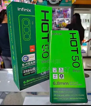 New Infinix Hot 50 Pro+ 4G 256 GB Black