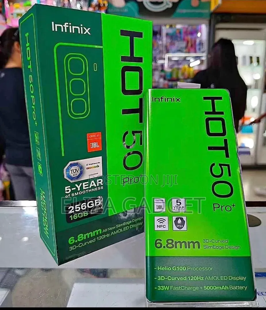 New Infinix Hot 50 Pro+ 4G 256 GB Black