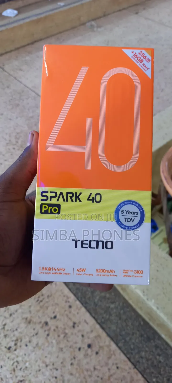 New Tecno Spark 40 Pro 256 GB Black