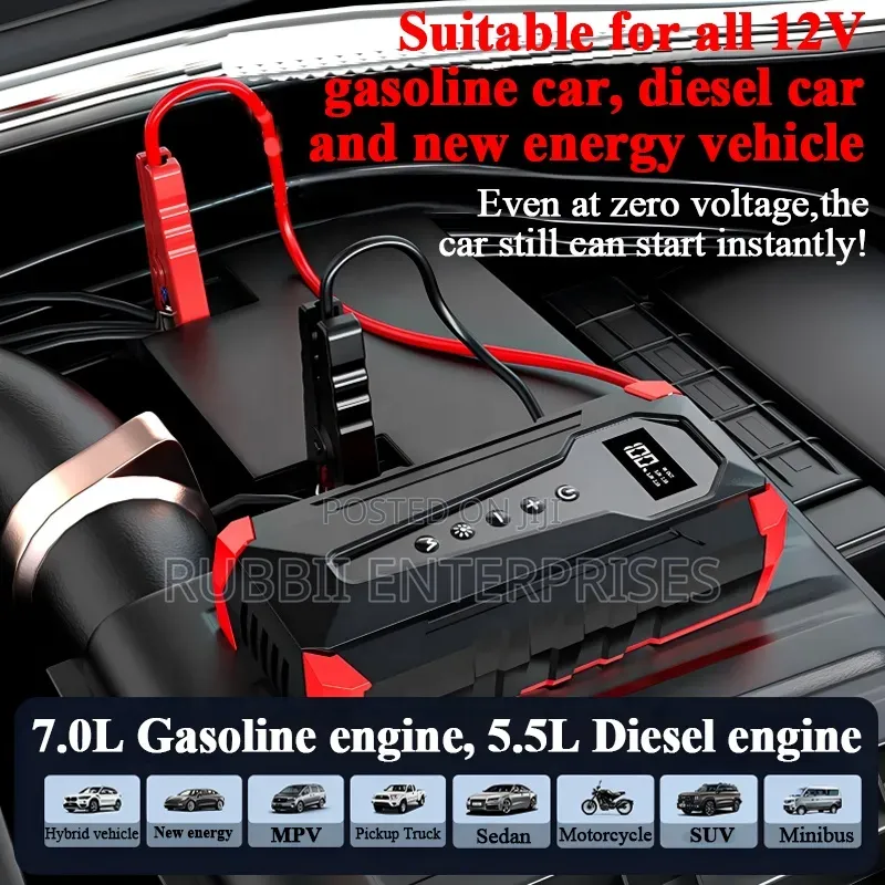 Portable Jump Starter, Inflator