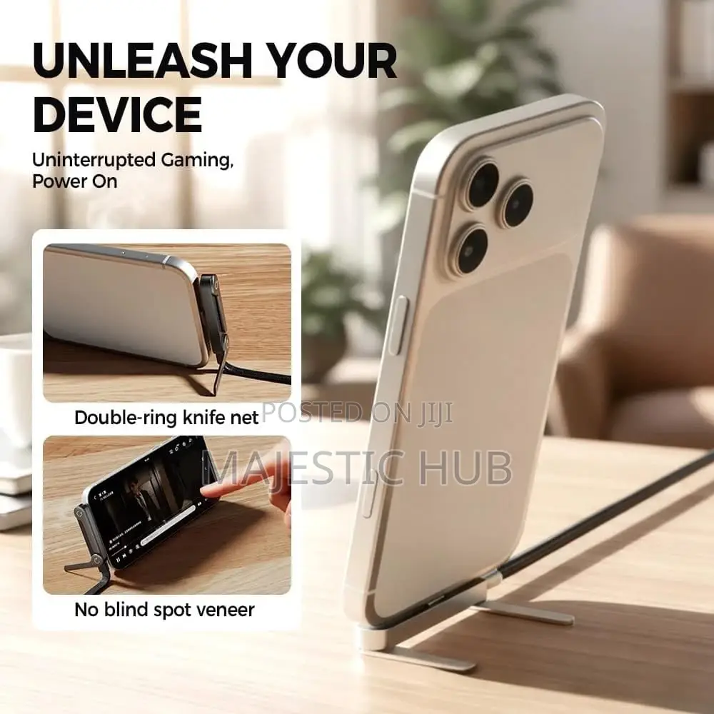 2-in-1 Foldable Phone Holder Charger 240w Type-C Fast Charging 1.5m