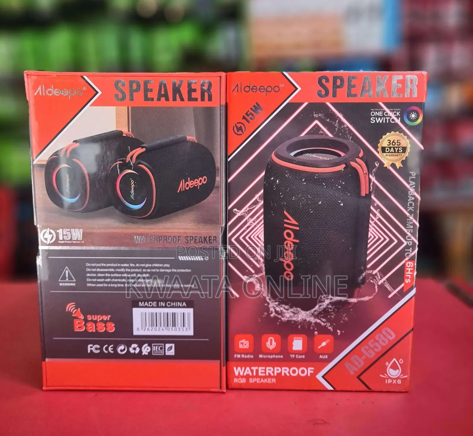 Aideepo 30w Ad-G585 Waterproof RGB Tf Card Usb Port Bluetooth Speaker