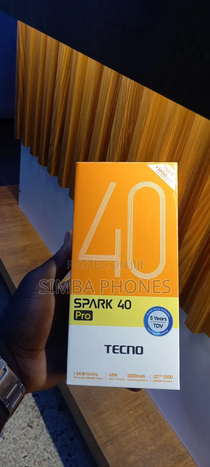 New Tecno Spark 40 Pro 256 GB Orange