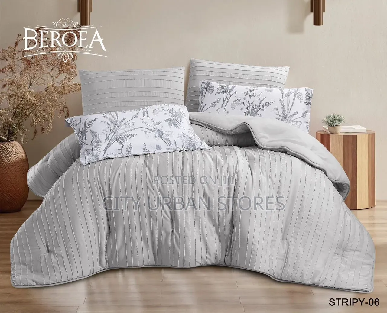 7 by 7 Extra Large Light Blue Luxury Duvet