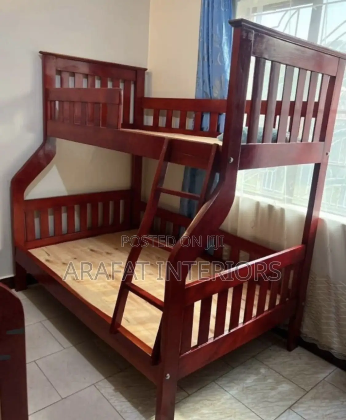 Solid Wood Bunk Bed - Rich Dark Finish!