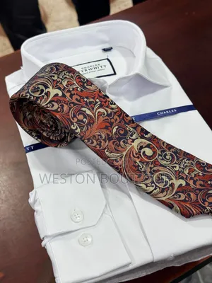 White Cotton Shirt and Tie Combo
