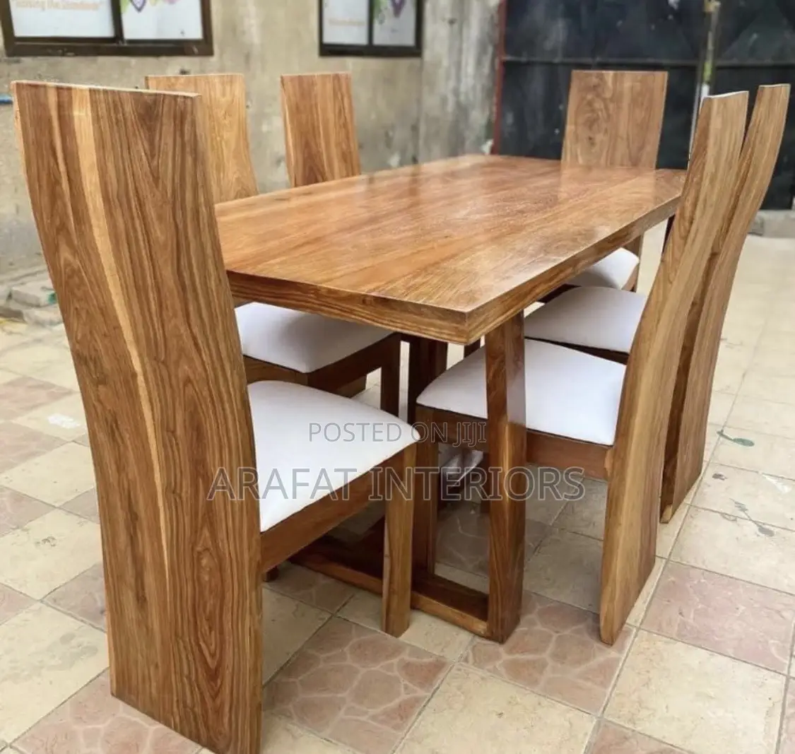 Premium Solid Wood 6-Seater Dining Set
