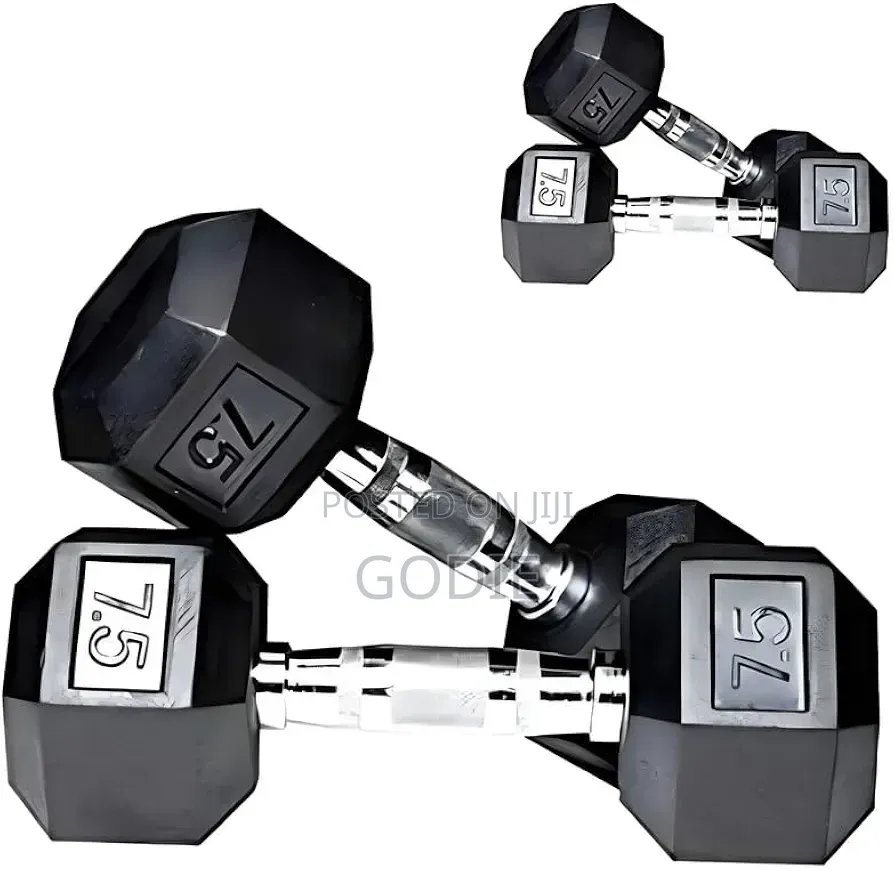 7.5 Kg Hexagonal Dumbbells