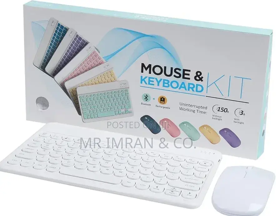 Rechargeable Bluetooth Keyboard and Mouse Combo