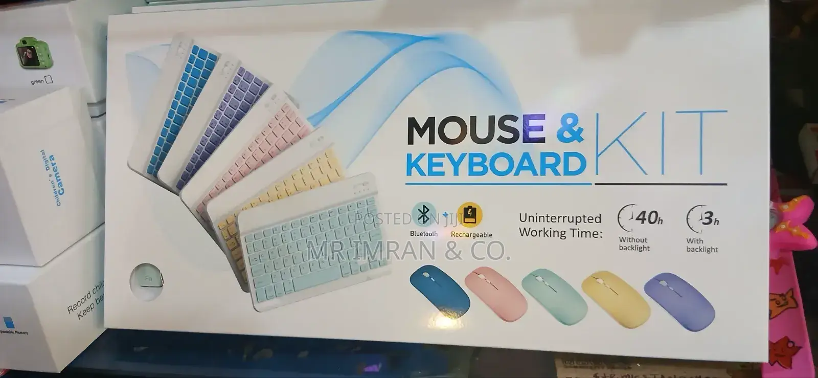Rechargeable Bluetooth Keyboard and Mouse Combo