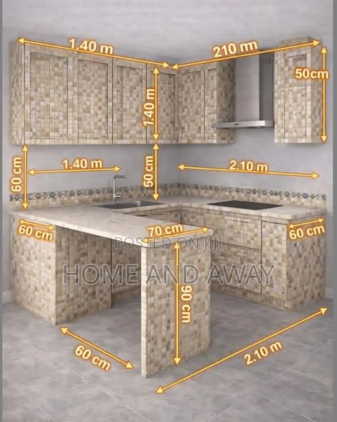 Customized Modern Kitchen Cabinets From 845,000/- Per Running Meter